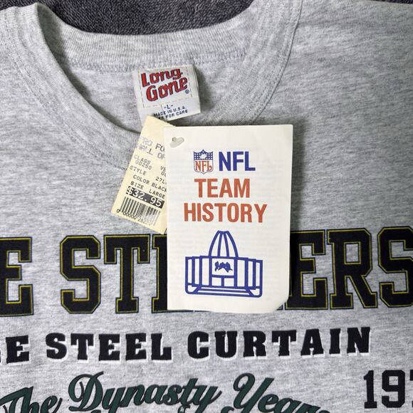 Steelers Dynasty Vintage Long Gone 1993 Long Sleeve Shirt Large NWT Graphic - Picture 5 of 16